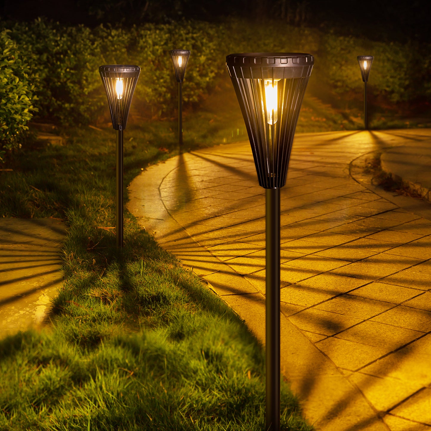 ضوء جاما الشمسي لتزيين الحديقة الخارجية، ضوء حديقة مثبت على الأرض