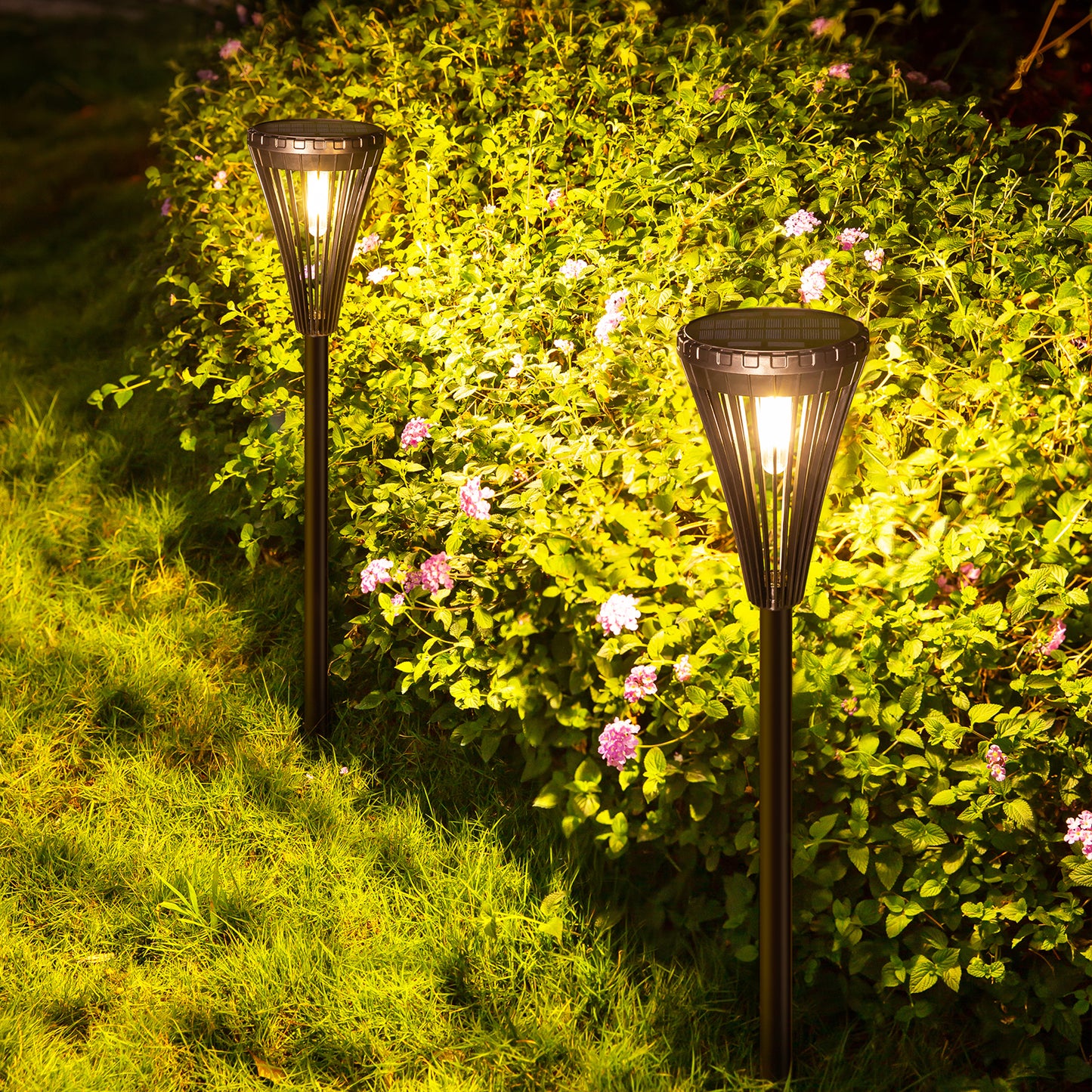 ضوء جاما الشمسي لتزيين الحديقة الخارجية، ضوء حديقة مثبت على الأرض