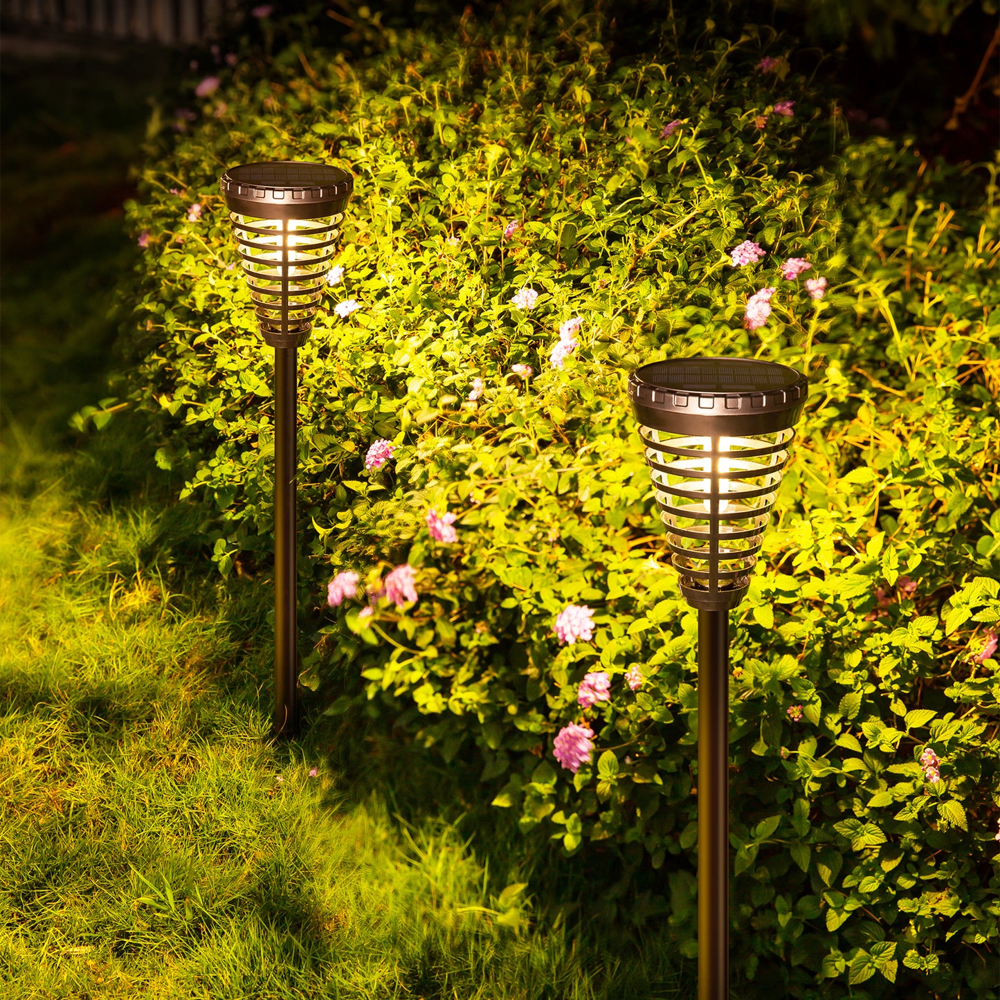 ضوء كورونا الشمسي في الهواء الطلق مقاوم للماء فيلا حديقة الديكور مصباح الفناء