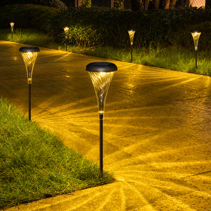 Solar Horn Licht dekorative Stehlampe Villa Garten Rasen wasserdichte Hof Rasen Lampe 2 Stück