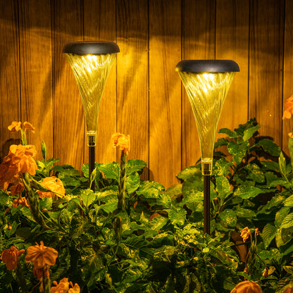 Solar Horn Licht dekorative Stehlampe Villa Garten Rasen wasserdichte Hof Rasen Lampe 2 Stück