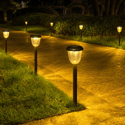 Lampe solaire tulipe lampe de pelouse décoration extérieure de cour jardin LED paysage lampadaire 2 pièces