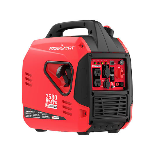 PowerSmart 2580-Watt Portable Inverter Generator with Recoil Start and Quiet Technology,Gas Powered, Ultra-Light Small Generator for Camping Home Use Outdoor, CARB Compliant