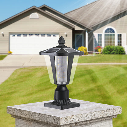 Solar Column Headlights With Dimmable LED(2 pack)