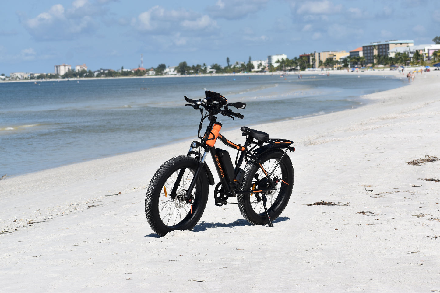 750W AOSTIRMOTOR S07-B Electric Bike, 48V Battery, 26" Fat Tires, Shimano 7-Speed