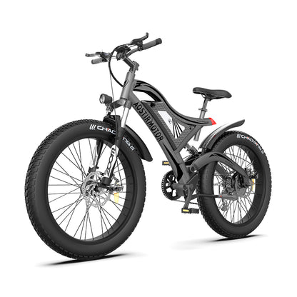 750W AOSTIRMOTOR S18 Electric Bike, 48V Battery, 26" Tires, Shimano 7-Speed