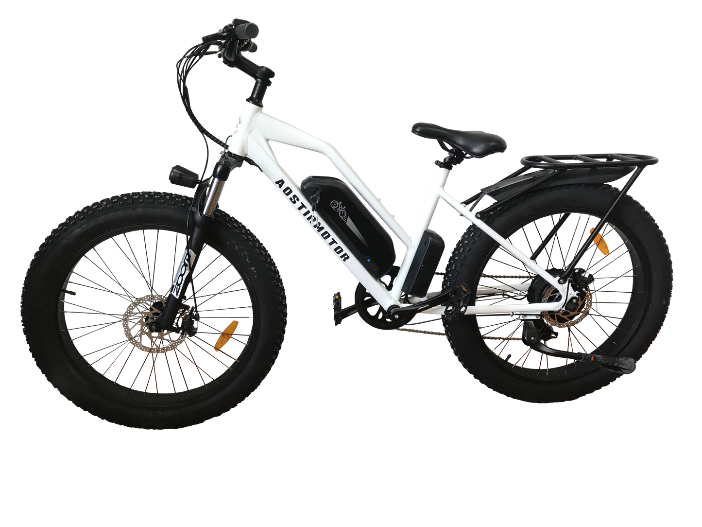 750W AOSTIRMOTOR S07-G Electric Bike, 48V Battery, 26" Fat Tires, Shimano 7-Speed