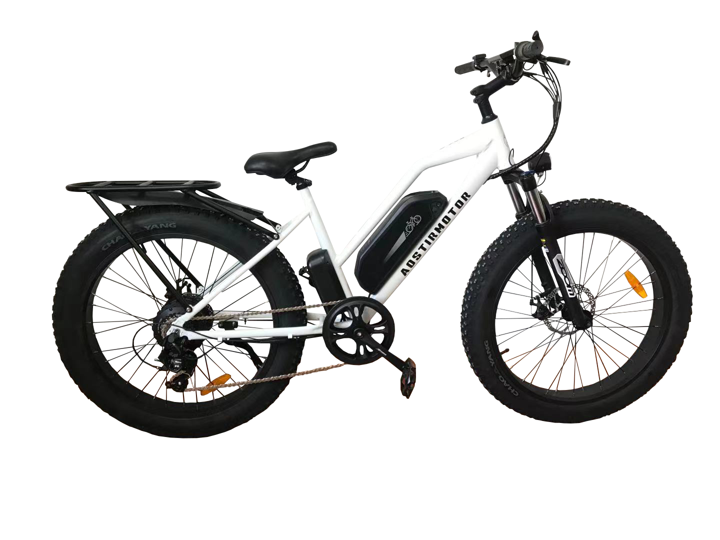 750W AOSTIRMOTOR S07-G Electric Bike, 48V Battery, 26" Fat Tires, Shimano 7-Speed