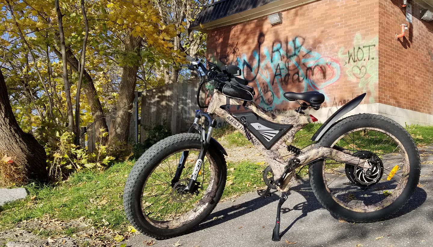 1500W AOSTIRMOTOR S18 Electric Bike, 48V Battery, 26" Fat Tires, Shimano 7-Speed