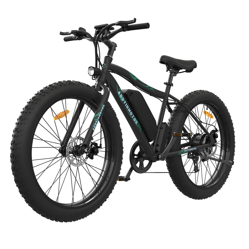 500W Electric Fat Tire Bike for Off-Road, 26" Anti-Skid Tires, 36V Battery