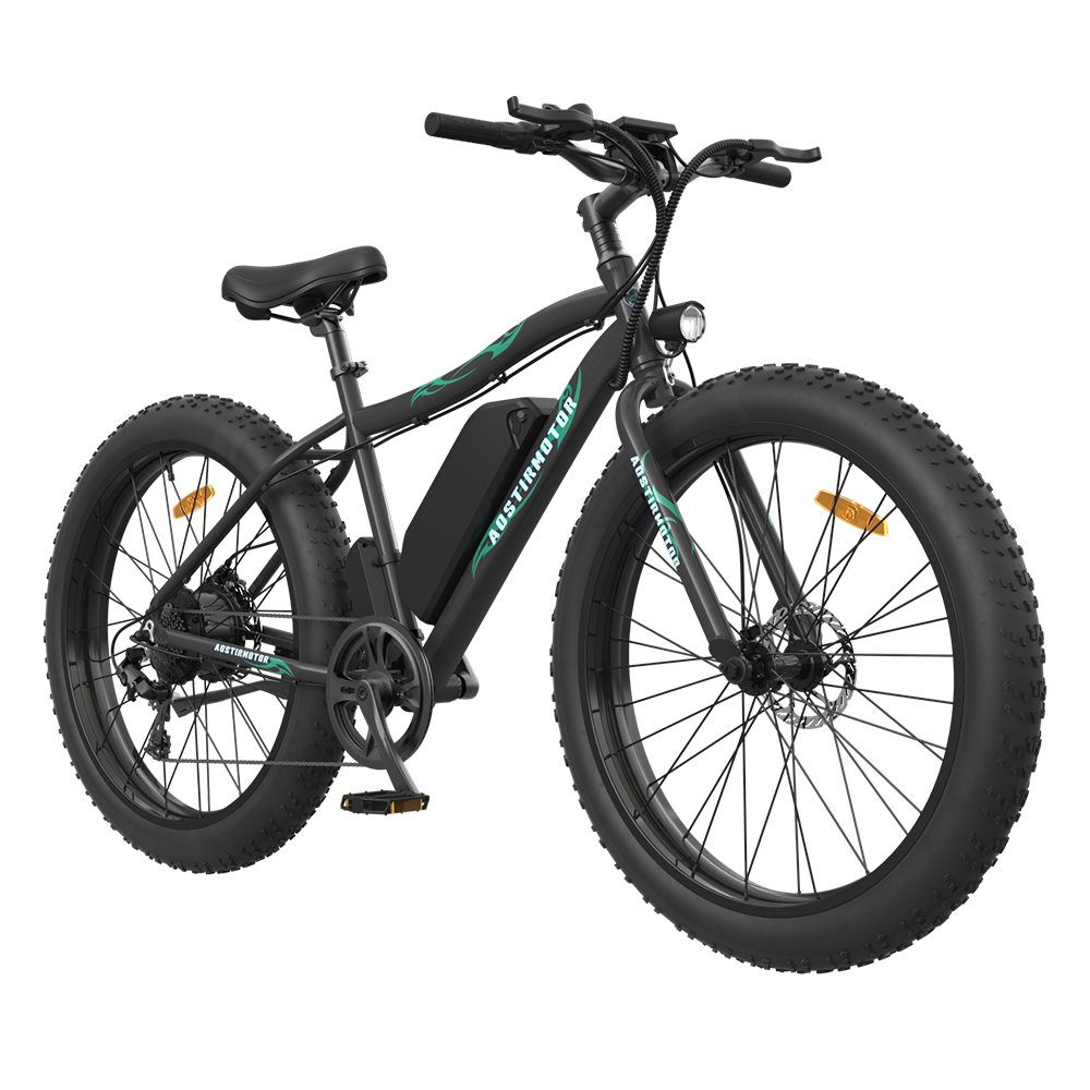 500W Electric Fat Tire Bike for Off-Road, 26" Anti-Skid Tires, 36V Battery