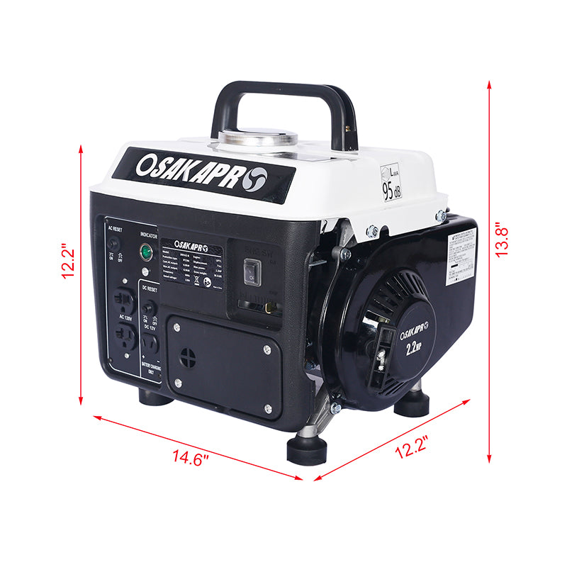 Portable Generator, Outdoor generator Low Noise, Gas Powered Generator,Generators for Home Use EPA CARB Compliant