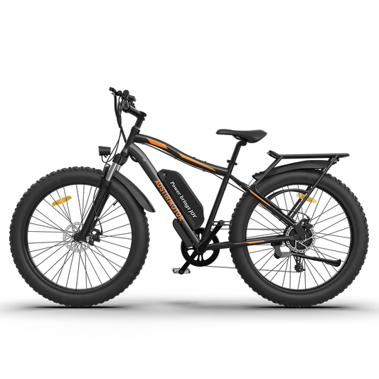 750W AOSTIRMOTOR S07-B Electric Bike, 48V Battery, 26" Fat Tires, Shimano 7-Speed