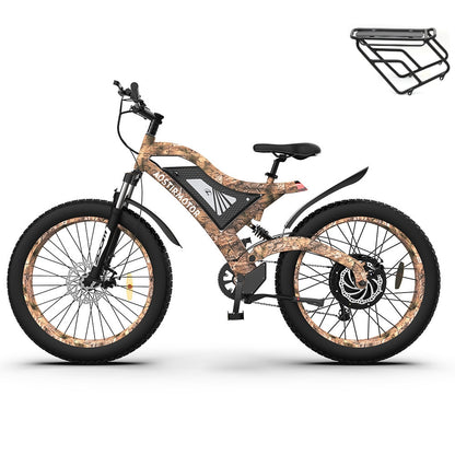 1500W AOSTIRMOTOR S18 Electric Bike, 48V Battery, 26" Fat Tires, Shimano 7-Speed