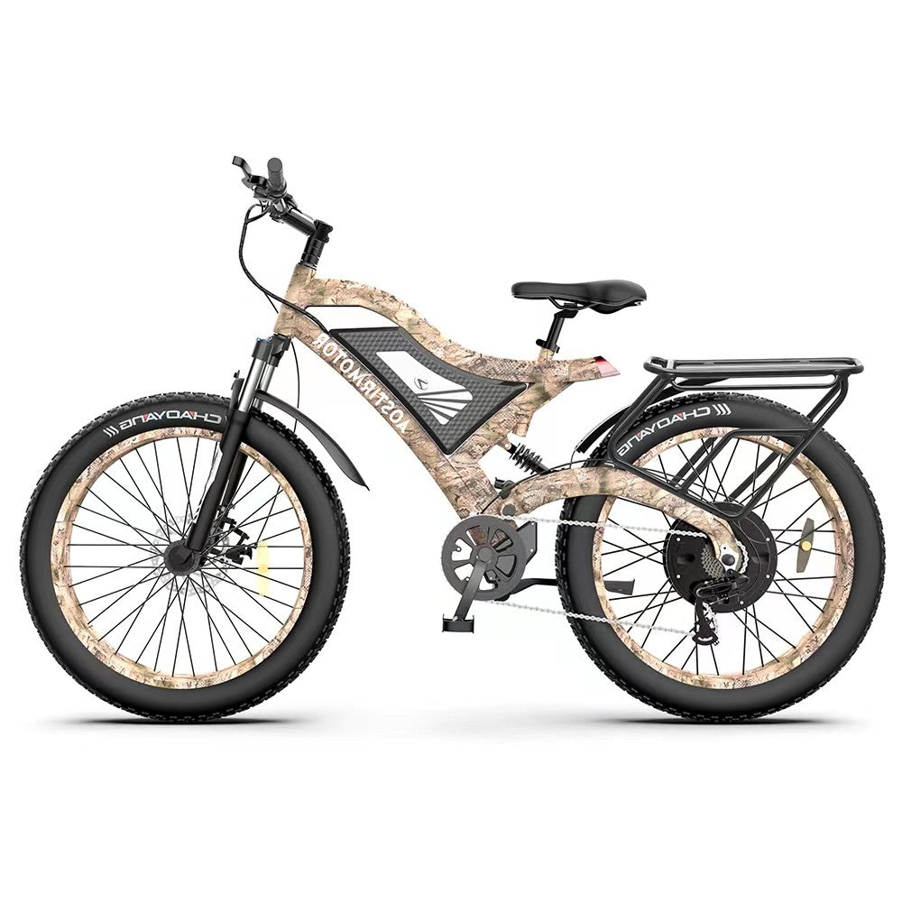 1500W AOSTIRMOTOR S18 Electric Bike, 48V Battery, 26" Fat Tires, Shimano 7-Speed