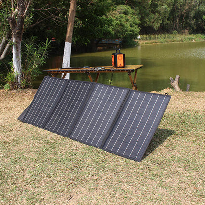 Solar charger pack 120W dual output mobile power supply foldable solar panel charger