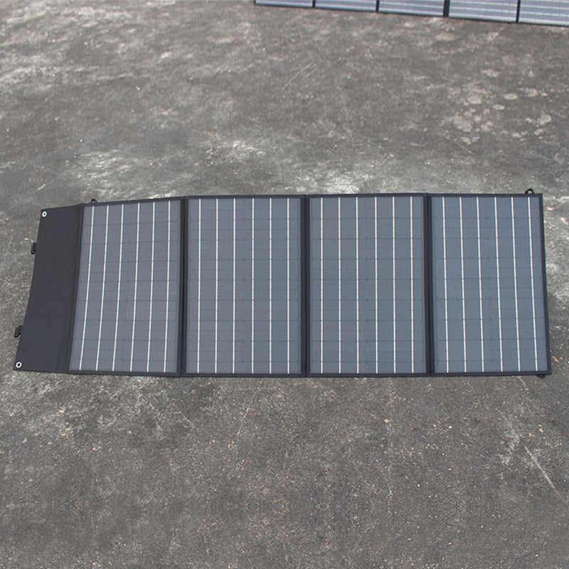 حزمة شاحن بالطاقة الشمسية بقدرة 120 وات ذات مخرج مزدوج لإمداد الطاقة المحمول وشاحن لوحة شمسية قابلة للطي