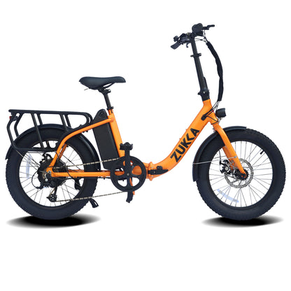 500W Foldable Electric Bike, 48V Battery, 20" WANDA Tires, Microshift 7-Speed