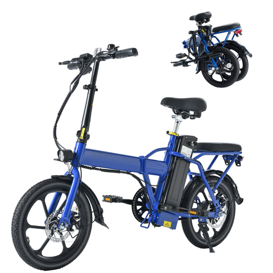 500W Foldable Electric Bike for Adults & Teens, 42V Battery, 20 Mile Range, 15.5MPH