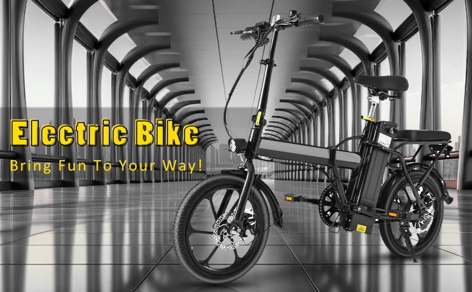 Foldable 500W Electric Bike for Adults & Teens, 42V Battery, 20 Mile Range