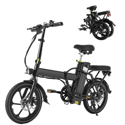 Foldable 500W Electric Bike for Adults & Teens, 42V Battery, 20 Mile Range