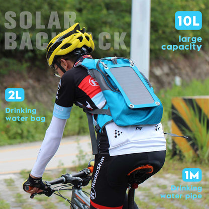 Fashion Outdoor Hiking Solar Backpack with Water Bag