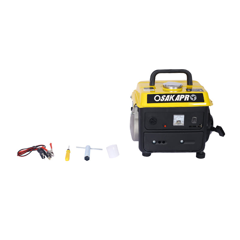 Portable Generator, 900 Watts Gas Powered Generator for Backup Home Use & Outdoors Camping Low Noise Ultra Lightweight EPA III and CARB Compliant (Black ＆ Yellow)