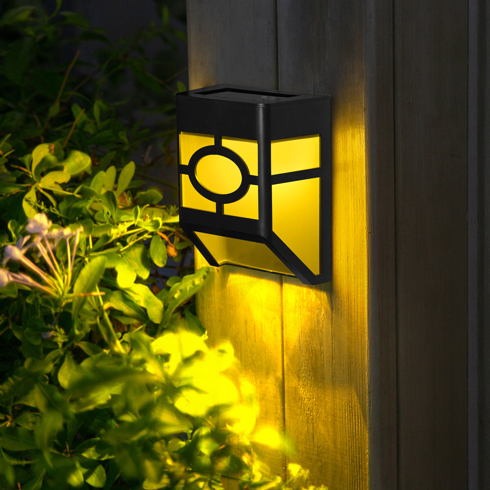 Home Outdoor Garden Landscape Decoration Courtyard Atmosphere Solar Wall Lamp