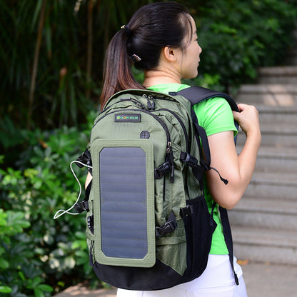 حقيبة ظهر عصرية تعمل بالطاقة الشمسية بقدرة 6.5 وات في الهواء الطلق