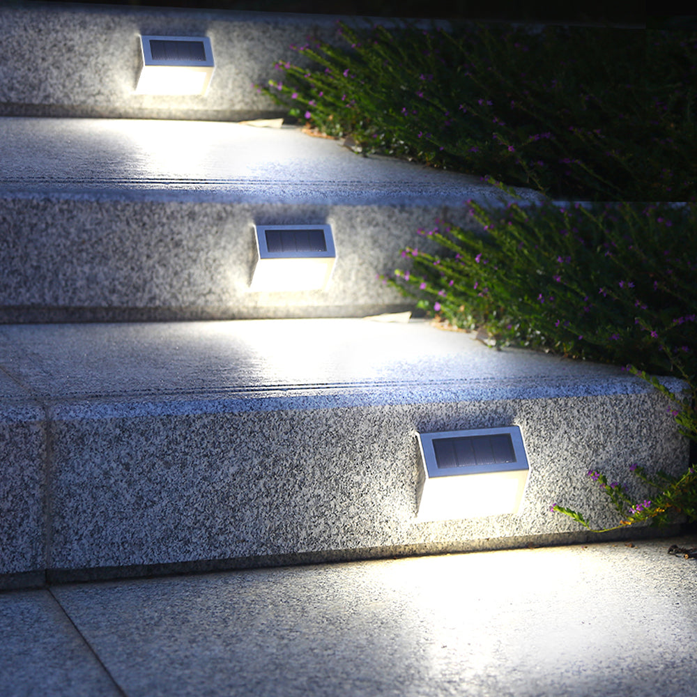مصباح LED للدرج بالطاقة الشمسية، مصباح منزلي، لدرج الدرج وممر الحديقة والمرآب
