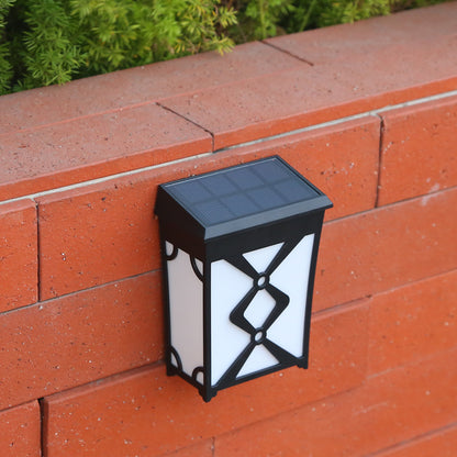 Solar Vintage LED Wall Lamp Waterproof Outdoor Garden Wall Mount Induction Solar Wall Sconce Light