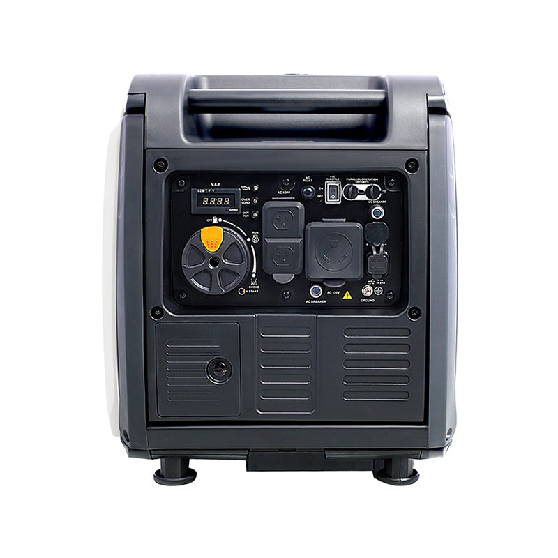Super quiet Inverter Generator 4500w portable generator electric start, foldable handle with wheel,212cc 4 stroke EPA compliant