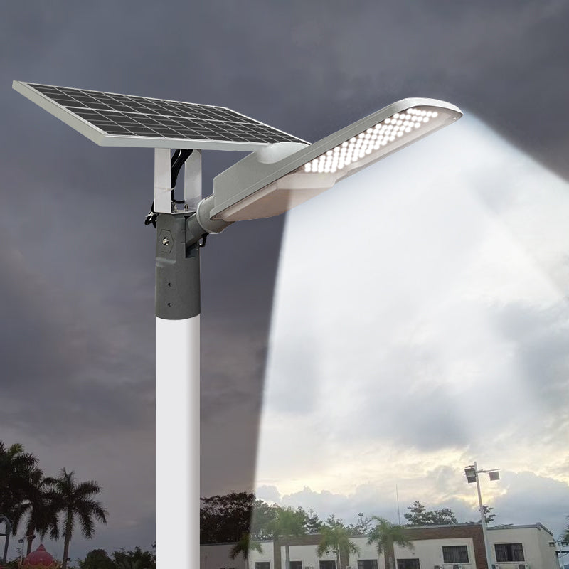 مصباح LED خارجي مقاوم للماء للطاقة المتكاملة لحديقة الطريق، مصباح شارع يعمل بالطاقة الشمسية مع جهاز تحكم عن بعد
