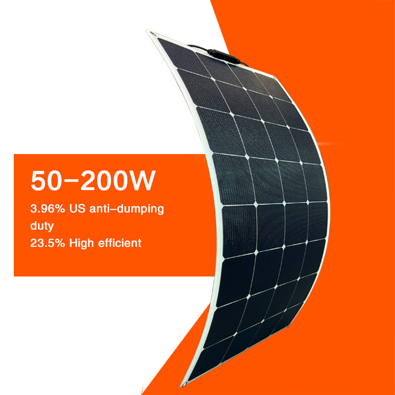 Outdoor flexible solar panel 100W 150W 200W portable flexible solar panel