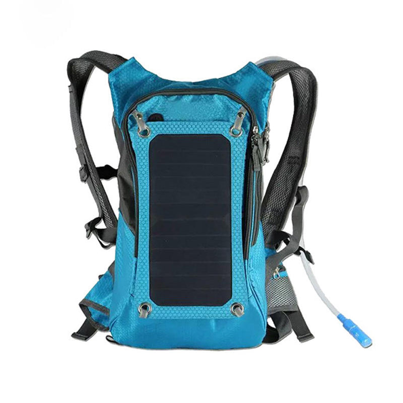 Sac à dos solaire de randonnée en plein air avec sac d'eau