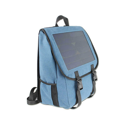 Blue Solar Backpack, 22% Conversion Efficiency, Perfect for Outdoor Camping and Hiking