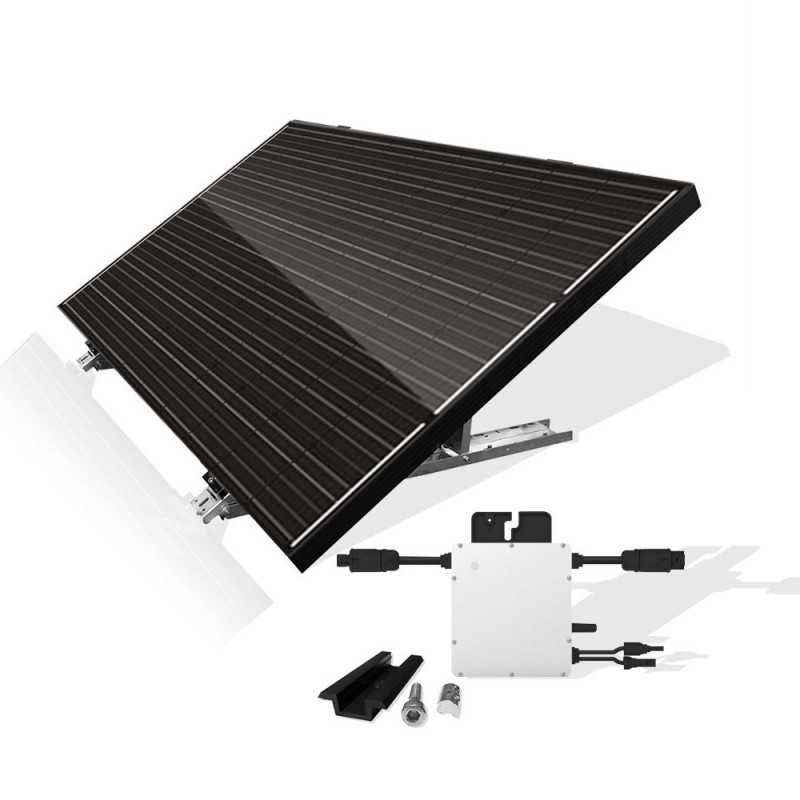 Système de montage de panneau solaire de balustrade de balcon Micro-onduleur et panneau solaire 600W 800W 1000W 1200W 2000W Système solaire pour balcon Installation facile