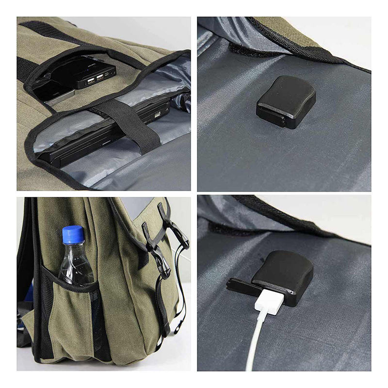 Solar Backpack Fast Charging On-the-Go