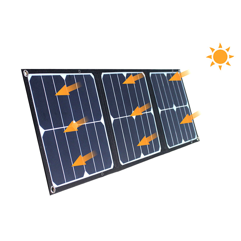 The solar panel is undergoing photoelectric conversion