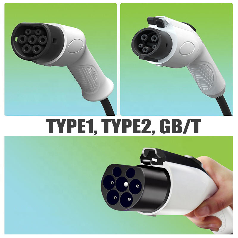 Comparison of Portable Charger Plugs: Type 1, Type 2, and GB/T Connectors