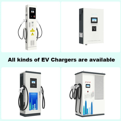 DC + AC integrated 120kw ev charging station with advertisement led panel