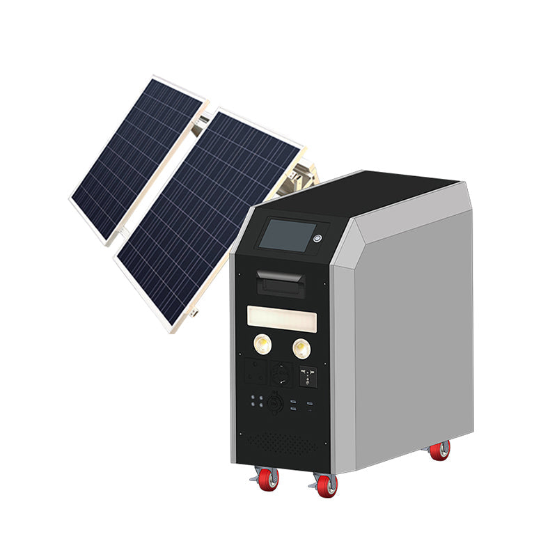 Hybrid mobile power station 2400W/3600W, 1920WH/2688WH solar generator LiFePO4 battery, 2-hour fast AC charging